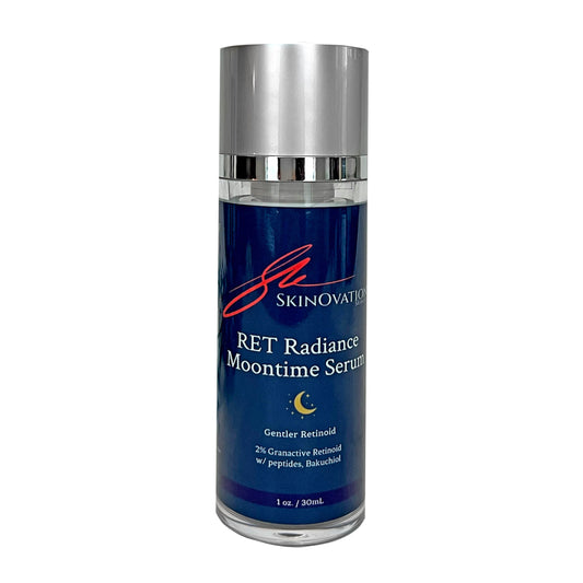 Skinovation RET Radiance Moontime Serum, Gentle Retinoid Hydroxypinacolone retinoid with Clinical Strength Peptides, Bakuchiol – Anti-Aging, Fragrance-Free, Alcohol-Free